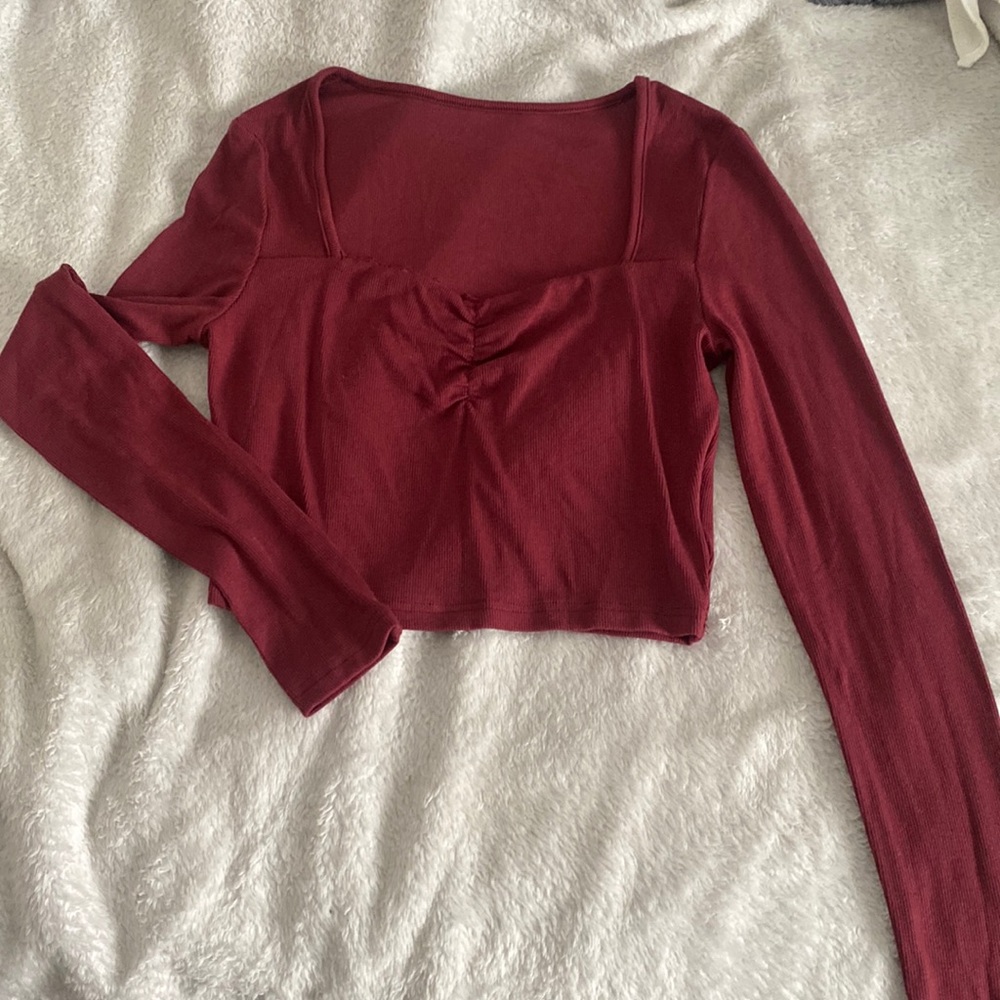 square neck line crop top